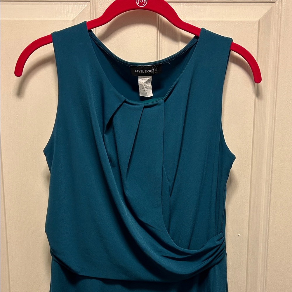 Teal Sleeveless Dress